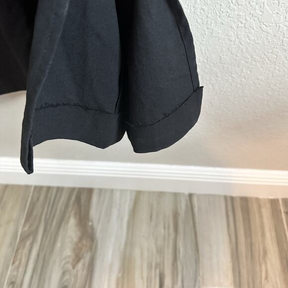 Refinity City Chic Dress Black Button Back Slit Lagenlook Artsy Minimalist M/18 - Picture 7 of 10